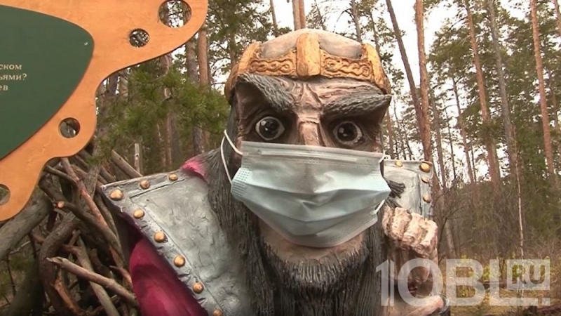 Сказочные герои в Челябинске надели медицинские маски