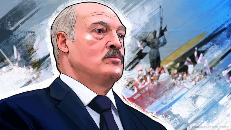 У Александра Лукашенко выбили клюшку из рук