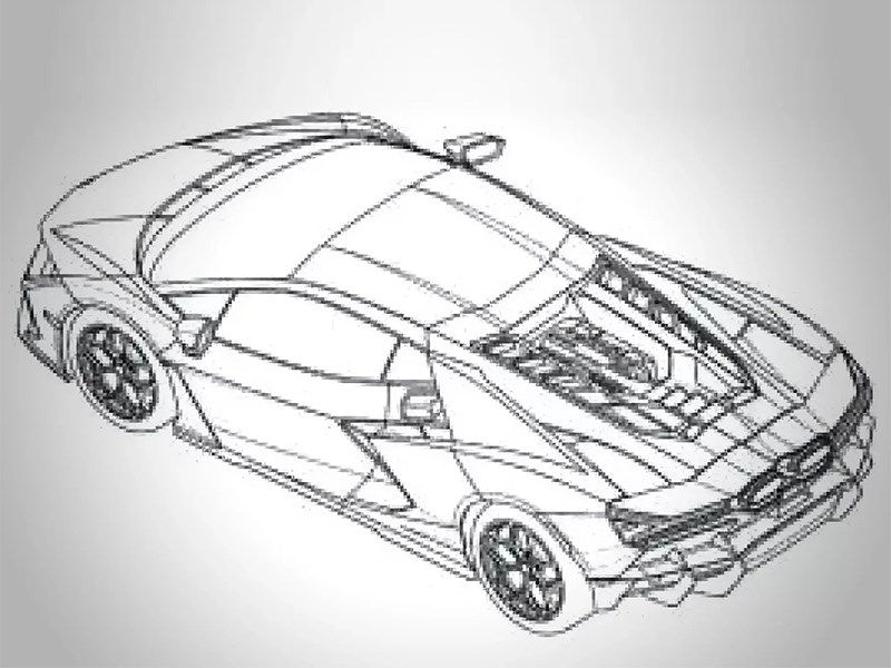 Преемника Lamborghini Aventador раскрыли на патентах