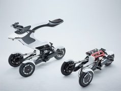 Японцы представили электрический трицикл-трансформер Raptor с модульной конструкцией