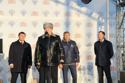
        Главный госавтоинспектор Свердловской области принял участие в торжественной церемонии открытия движения по обновлённому участку трассы Р-242    